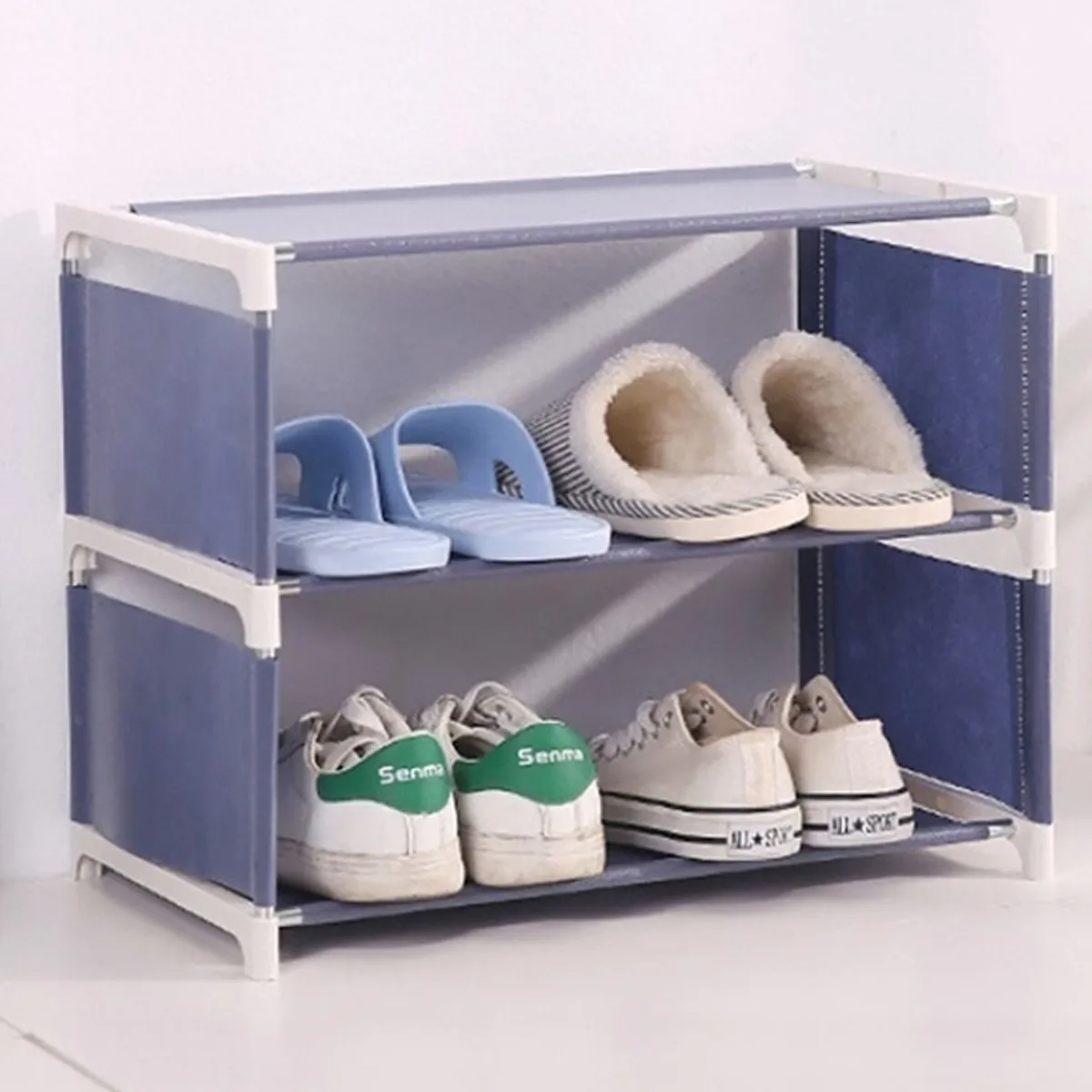 3/4/5 camadas sapato rack montar sapatos prateleira simples corredor organizador organizador armazenamento armazenamento sólido stand prateleiras sapato casa diy 201109