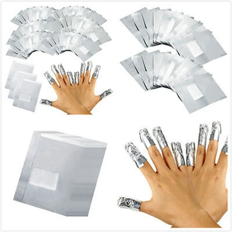 Dissolvant d'art d'ongle de feuille d'aluminium imbibent le retrait de vernis à ongles de Gel acrylique enveloppe le dissolvant outil de manucure outils de beauté 8803262