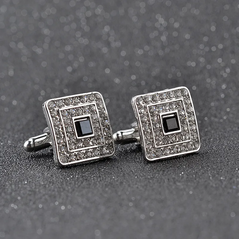 Terno Diamond Cuff Links Gold Formal Shirts Suits Butter Cufflinks Button Men Fashion Jewelry Will and Sandy