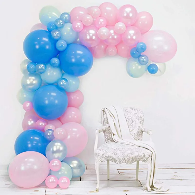 Balon Garland Arch Zestaw Różowe i złote balony na przyjęcia urodziny przyjęcie weselne Dekoracje Baby Shower For Girl Boy T200526
