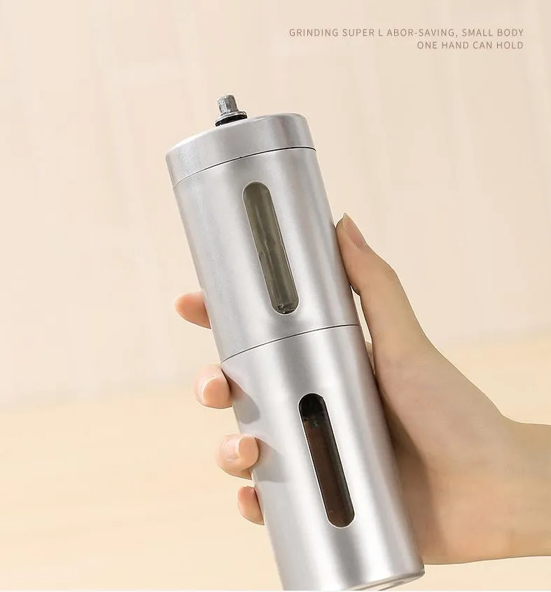 Portable Manual Grinders Stainless Steel Bean Grinding Miller Coffee Bean Mobile Coffee Grinder Hand Grinder