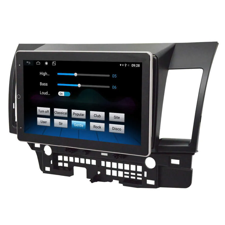 For Mitsubishi Lancer Android 8.1 Car GPS Navigation Radio Stereo Bluetooth Wifi/3G/4G