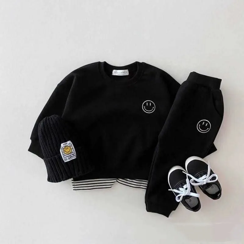 Baby Long Sleeve Outfits Cute Embroidered Sweatshirt And Pants Suit For Toddler Kids Boys Girls Casual Clothes Sets 2202171285176