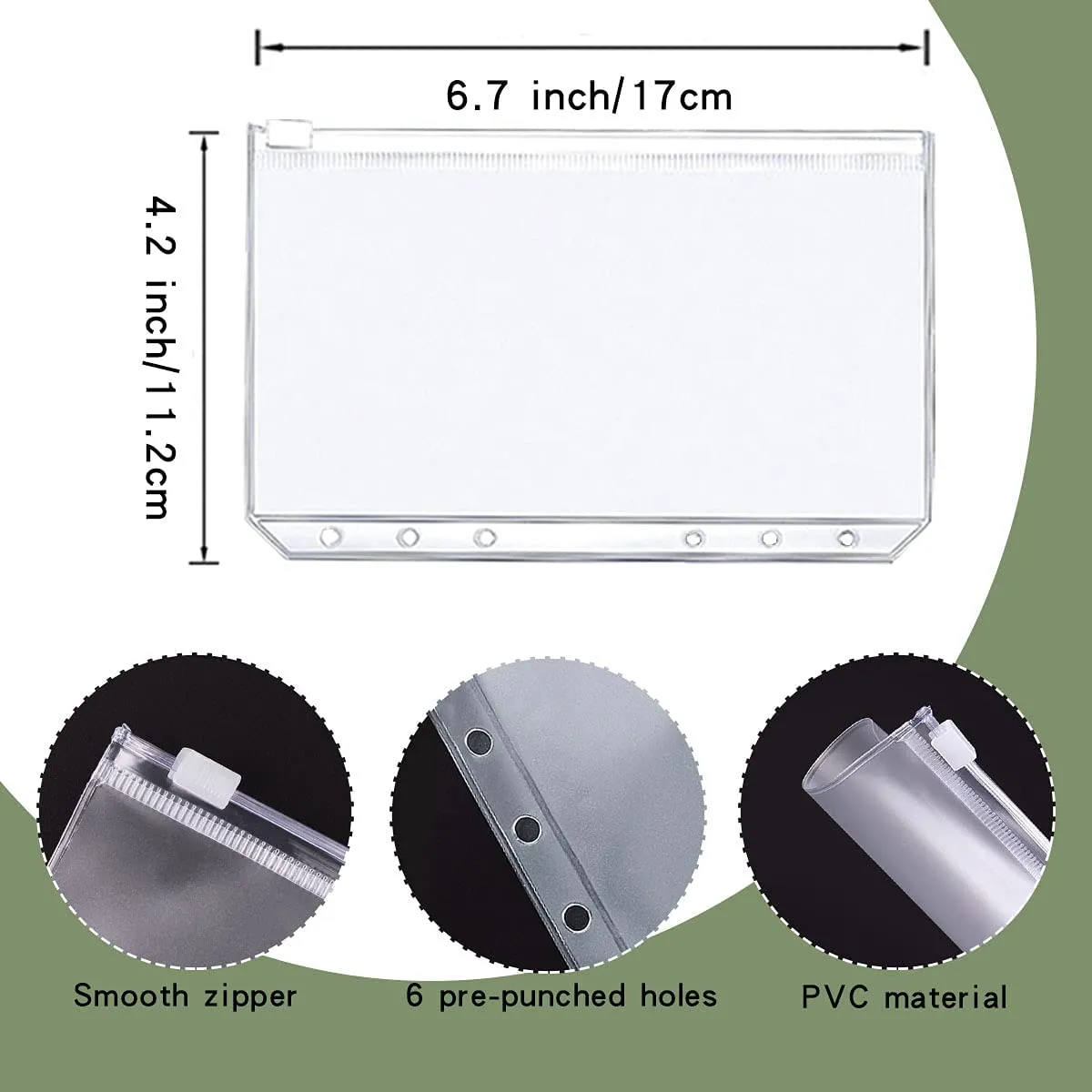 A6 Budget Bindemittelplaner mit 12 Stück Kassenumschläge, bunten PU-Leder-Notebook-Bindemittel mit 12 Stück A6-Binder-Taschen