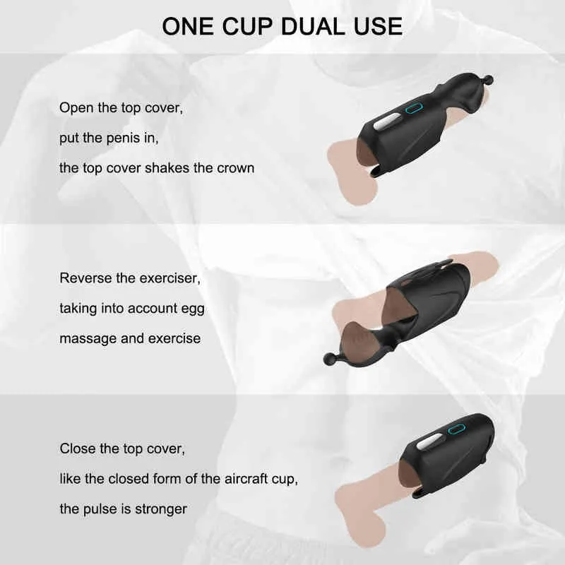 10 speed silicone masturbator cup glans vibrator male penis massager exercise equipment erotic adult sex products 0216