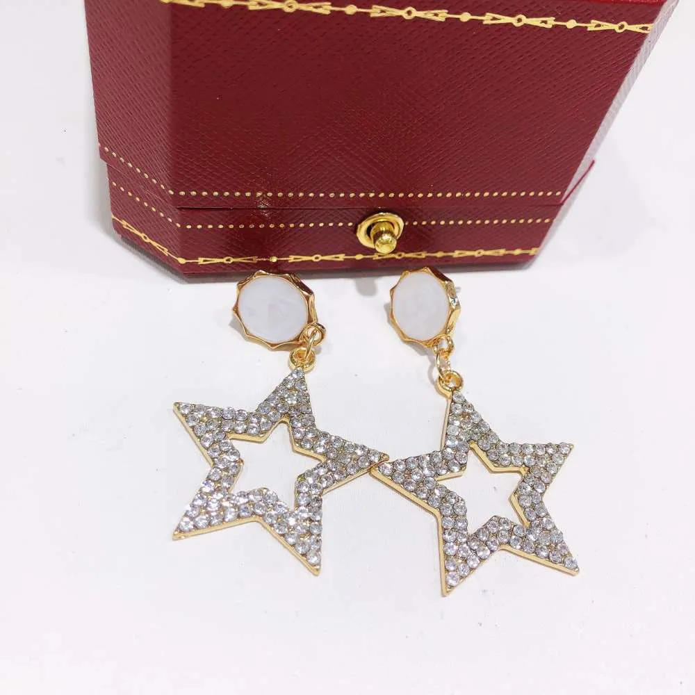 Temperament five pointed star Earrings long earrings simple trendy Star Earrings personalized ear accessories4810996