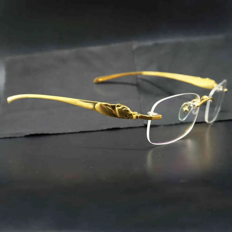 Cadre de lunettes clair Carter Panther Desinger marque lunettes Spectales cadre remplissage Prescription lunettes cadres pour hommes
