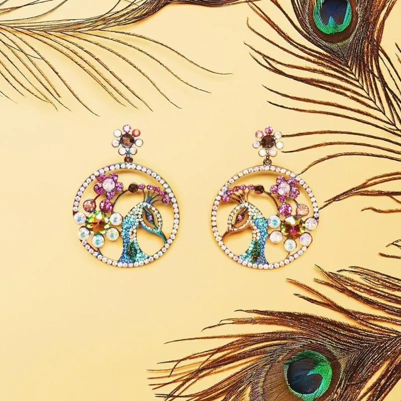 2020 novo design 7 cores elegante cristal pavão gargantilha colar torques feminino festa noite luxo moda jóias acessórios266a