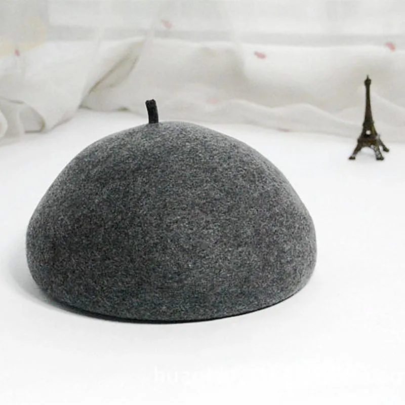Fibonacci eleganta basker ull filt hattar för kvinnor franska pillbox fedoras fascinator hat solid casual höst vinter hattar276u