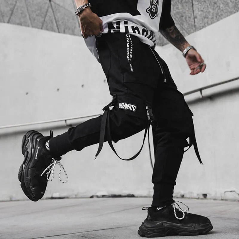 أبريل MOMO MEN NEW Spring Hip Hop Pants Club Singer Stage Stage Prouts Prouts Streetwear Awoggers Sweatpants Hombre 201118