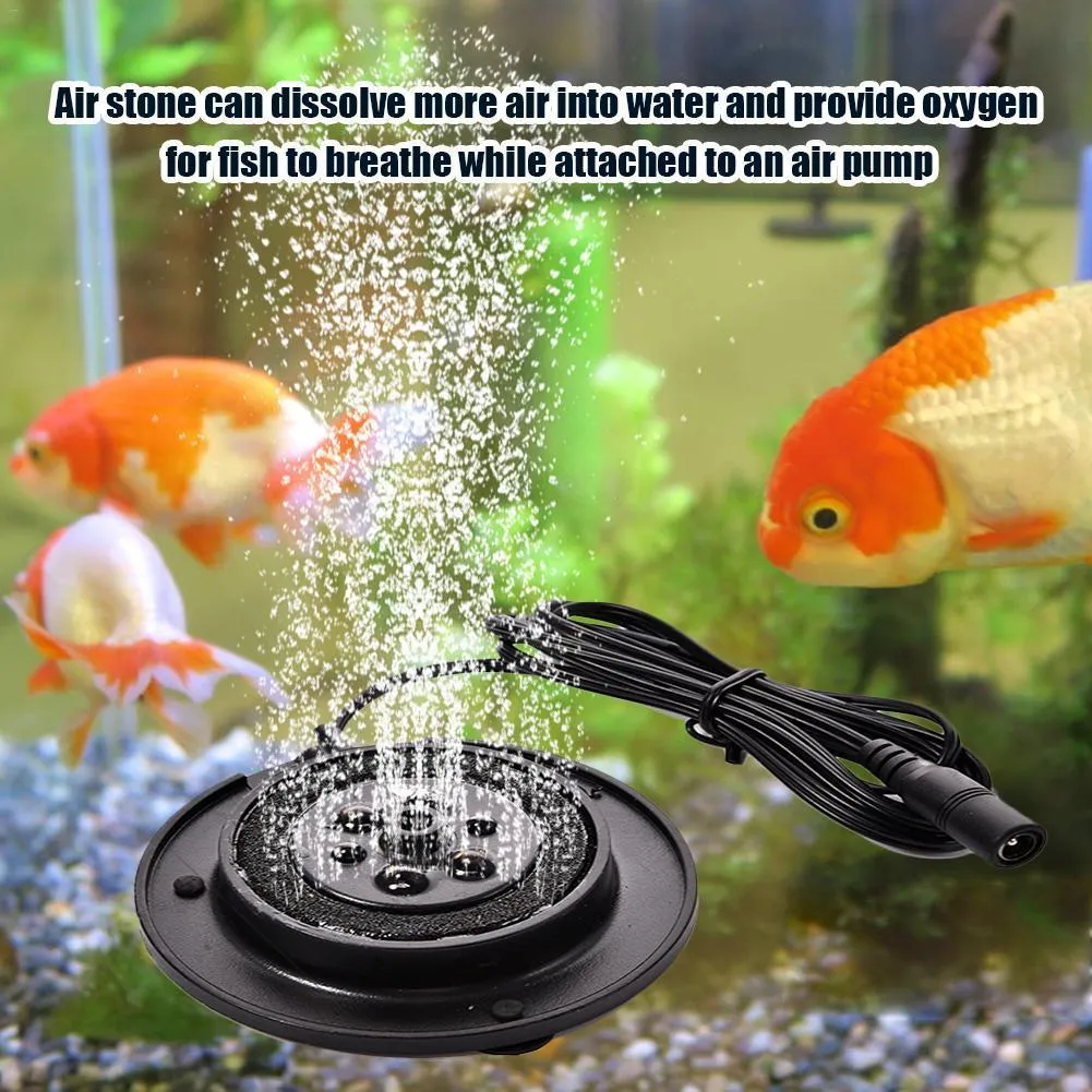 Waterproof rium Volcano Ornament Kit With Air Stone Bubbler Fish Tank Decorations Oxygen Pump Drive Toy Y200917