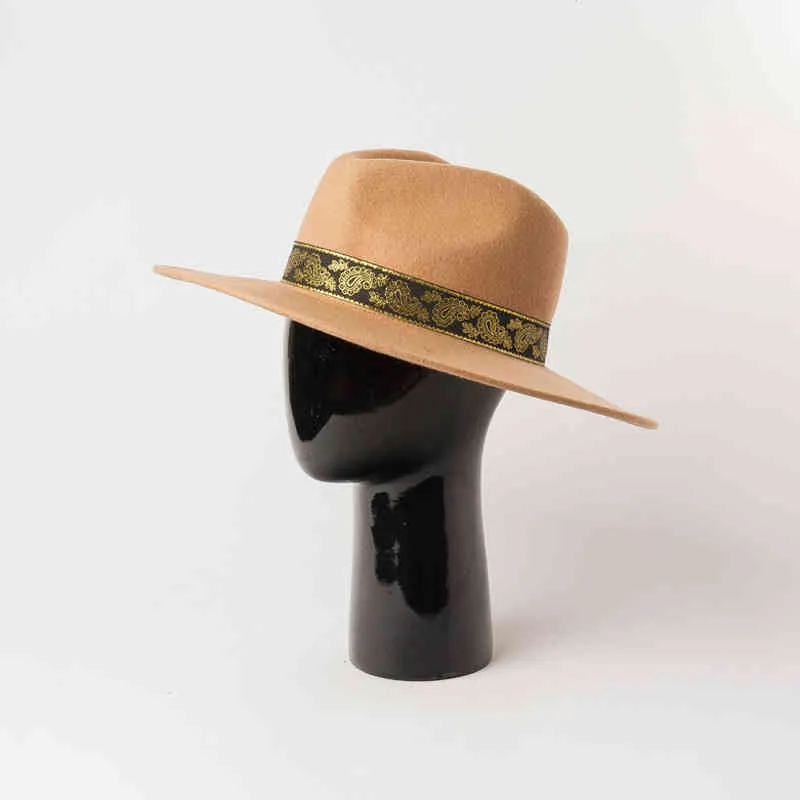 Panama Unisex Tüy POTRAGHS Erkekler ve Kadınlar için Kilise Şapka Katı İngiliz Fedoraları