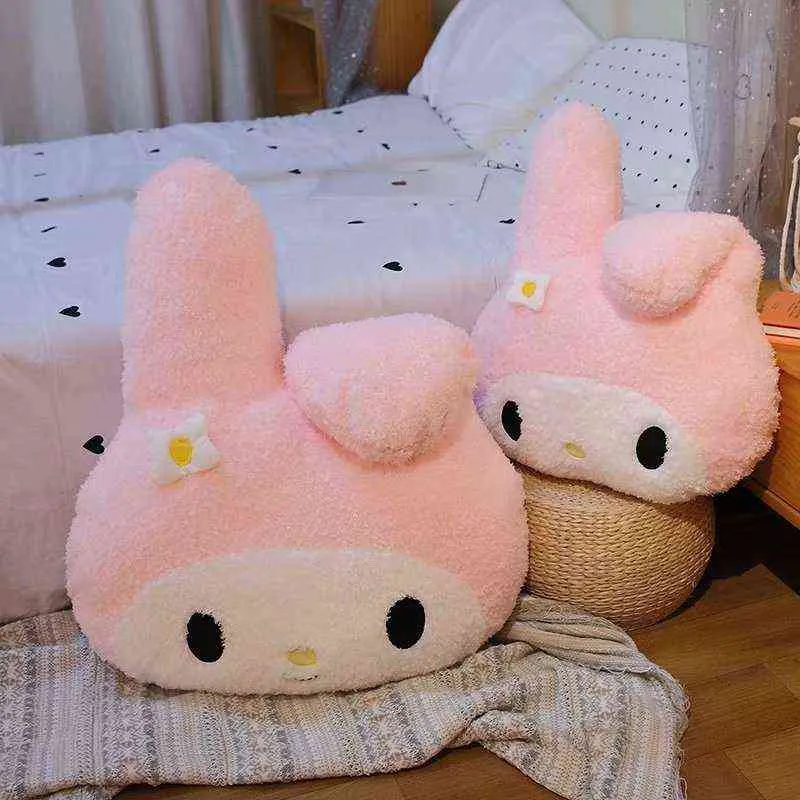 Dibujos animados Anime Kawaii My Melody almohada de decoración suave juguete de felpa bonita decoración de habitación sala de estar sofá cojín exquisito regalo 220209