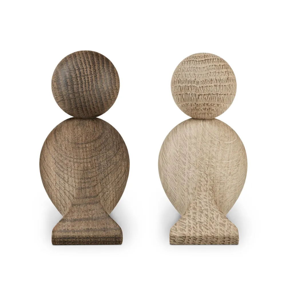 الهدايا الدنماركية التماثيل الخشبية لحب الطائر الطبيعة طيور خشبية البلوط