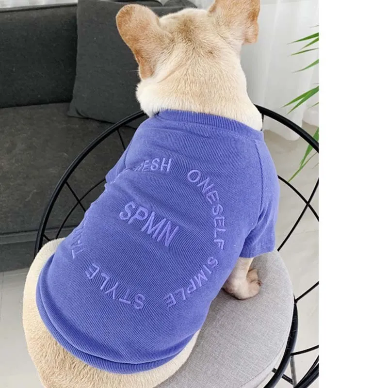 Winter Dog Clothes Pet Matching Clothing for S Hoodies French Bulldog Shirt Valp Outfits Y200917