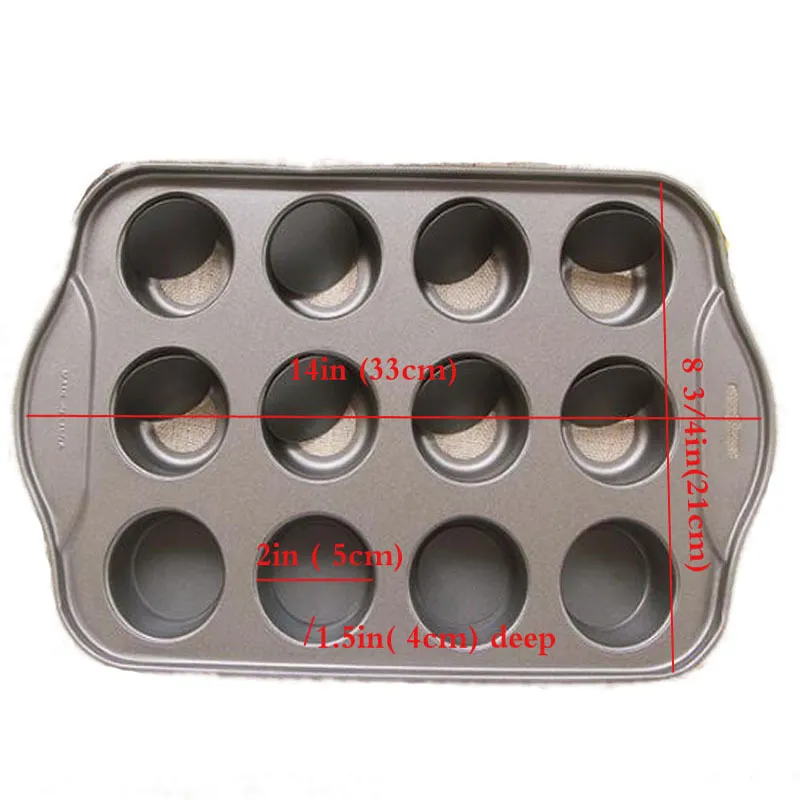 Nonstick Mini Cheesecake Pan 12 Cup Removable Metal Round Cake& Cupcake& Muffin Oven Form Mold For Baking Bakeware Dessert Tool T2277u