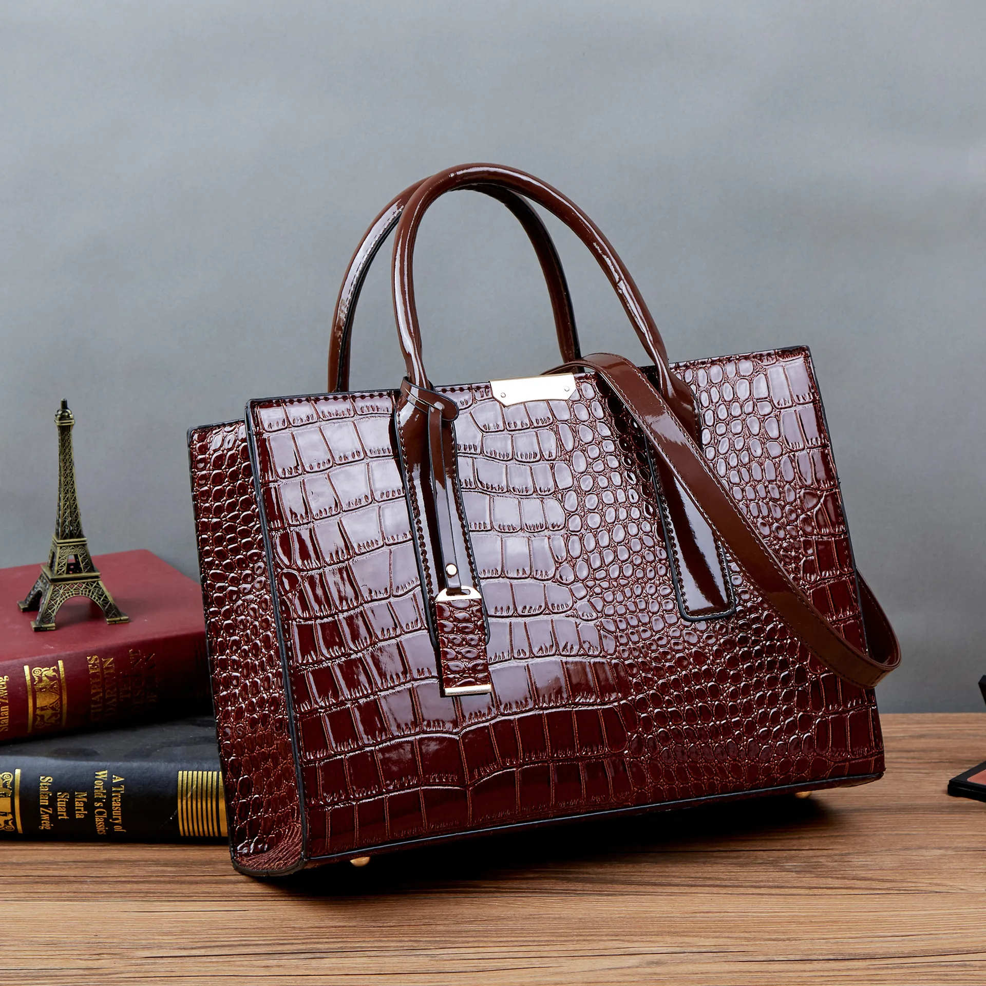HBP women handbags alligator pattern fashion Totes pu leather wholesale china newest style cheap shoulder bag ladies purses lady hand bag