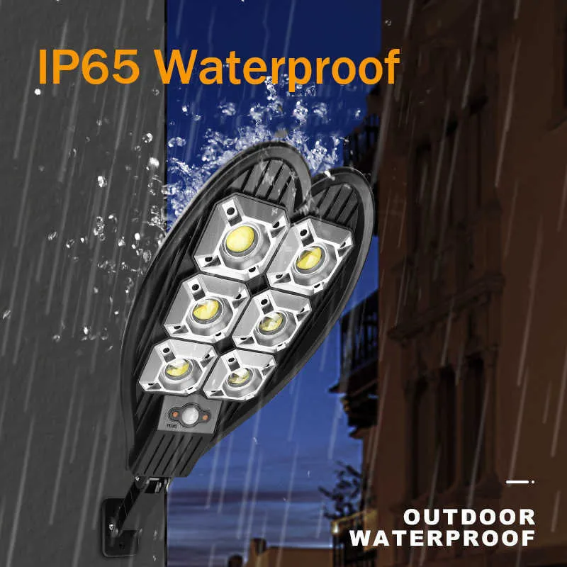 160cob Solar Led Street Outdoor Verlichting Waterdichte Smart Afstandsbediening PIR Motion Sensor Lamp 1500 W Outdoor Garden Security Wandlight