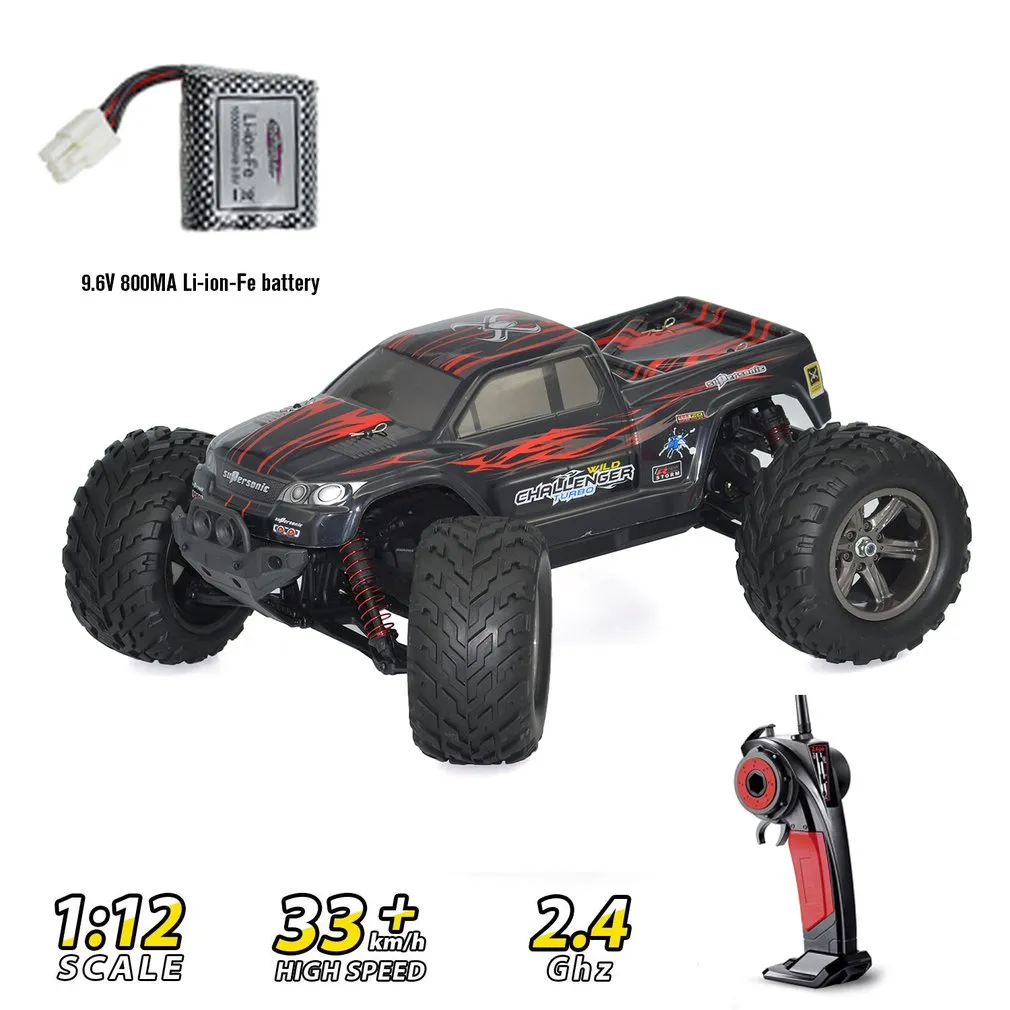 Tout nouveau 9115 1:12 RC 4WD conduite voiture moteurs brossés conduire Bigfoot voiture télécommande modèle de voiture tout-terrain véhicule jouet