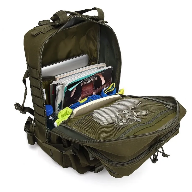 50L große Kapazität Man Armee Taktische Rucksäcke Militärangehörige Sturmtaschen im Freien 3p Molle Pack für Trekking -Camping -Jagdtasche292a