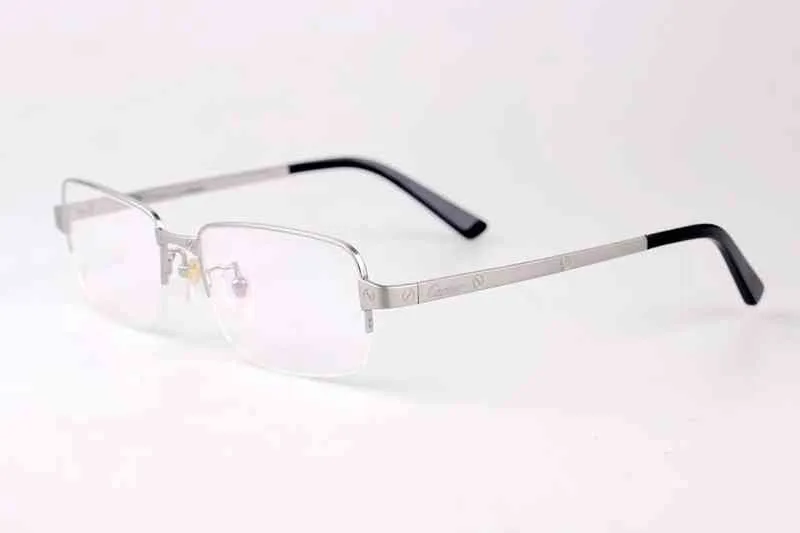 2024 Luksusowy projektant Luksusowy projektant Nowe okulary przeciwsłoneczne dla mężczyzn i kobiet Off All-Match Ultra Light Business Half Myopia Spectacle Frame Pure Titanium Fashion CT0041O