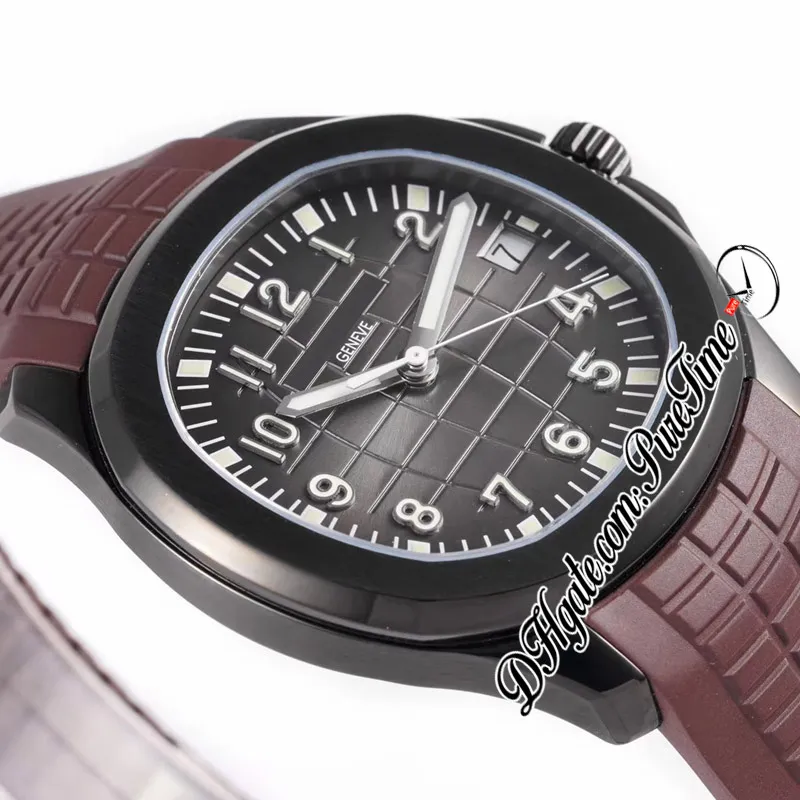 Nuovo ZF 5167 324SC 324CS orologio automatico da uomo Black Venom DLC quadrante nero cinturino in caucciù marrone edizione 40mm PTPP Puretime338n