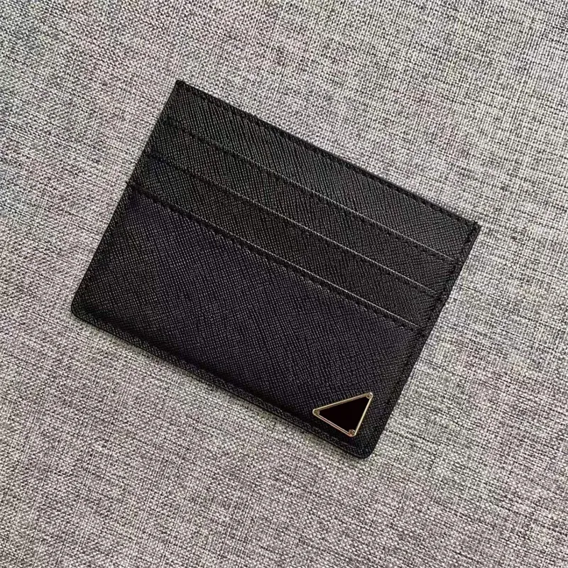 Novos detentores de cartas de moda Moman Woman Travel Mini Wallet Designer Pure Color Couro genu￭no Pebble Texture Luxury Black Cartet com Box32