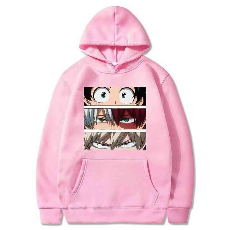 Mijn Hero Academia Hoodies Mannen / Dames Casual Gedrukt Harajuku Pullovers Herfst Lange Mouwen Sweatshirts H1227