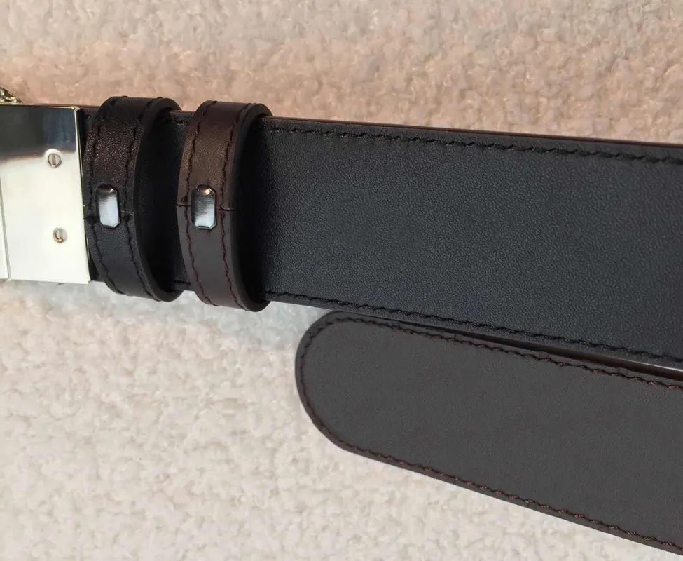 qualité noire définie à imprimé authentique en cuir réversible boucle femme ceinture de femme avec box hommes concepteurs ceintures de ceintures concepteurs 2150