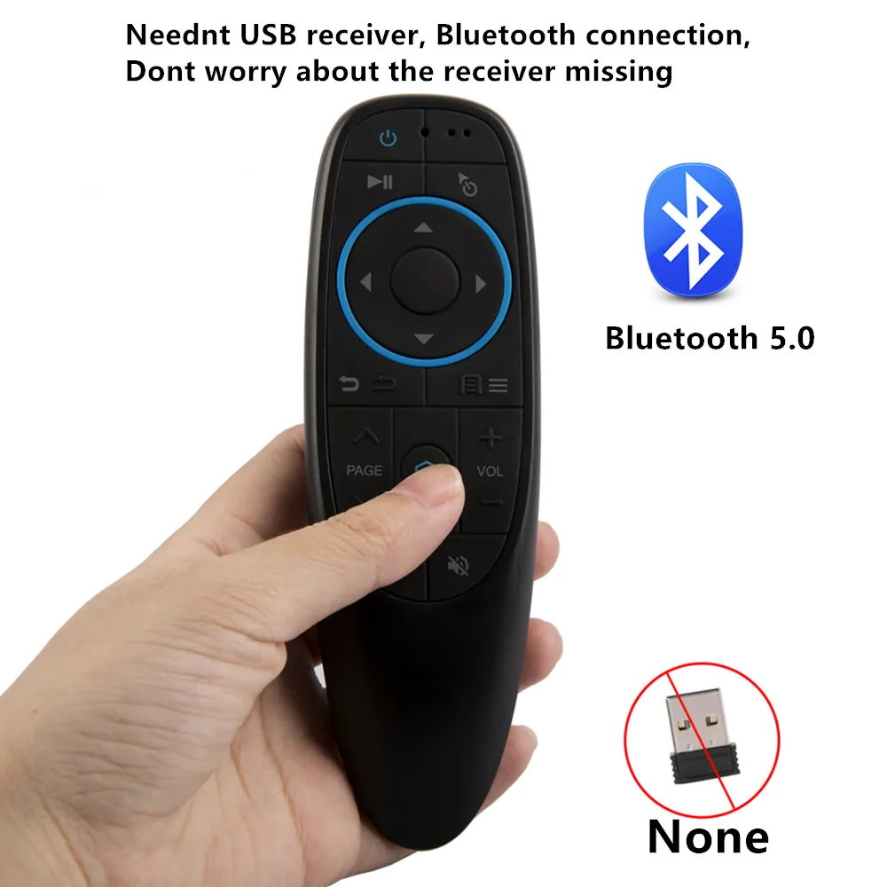 G10S Air Mouse Wireless Gyro BT5.0 Remote Controlers No USB receiver for Xiaomi smart tv android tvbox