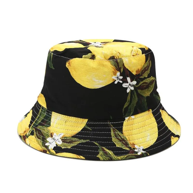 INS mignon réversible noir blanc vache imprimé motif seau chapeaux hommes femmes été chapeau de pêche deux côtés casquette de pêcheur voyage Panama1206T