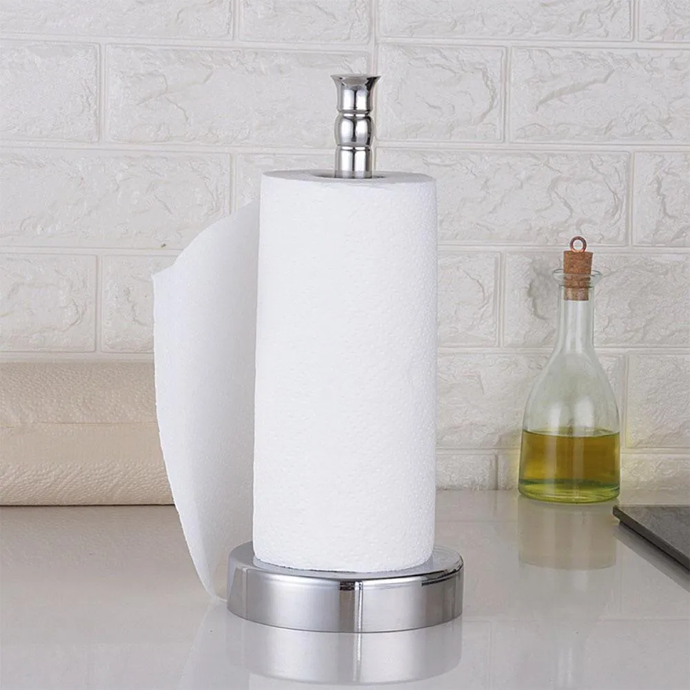 Adeeing Stand-type Kitchen Paper Holder Toilet Paper Roll Rack Table Paper Towel Stand T200425