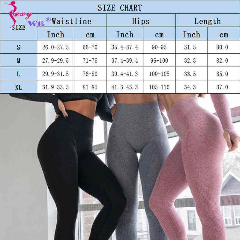 SEXYWG Fitness Yoga Legging femmes taille haute pantalons d'entraînement sans couture mode Sexy bout à bout Push Up Gym sport Leggings vêtements de sport H1221