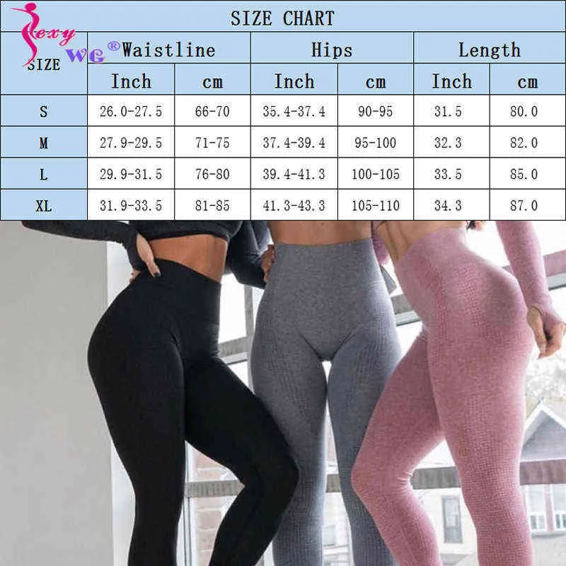 SEXYWG Fitness Yoga Legging Frauen Hohe Taille Nahtlose Workout Hosen Mode Sexy Butt Push Up Gym Sport Leggings Active H1221