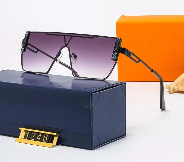 Designer Sunglasses Fashion Summer Beach Glasses Full Frame Letter Rectangle Designer for Man Woman 24 Optional High Quality293K