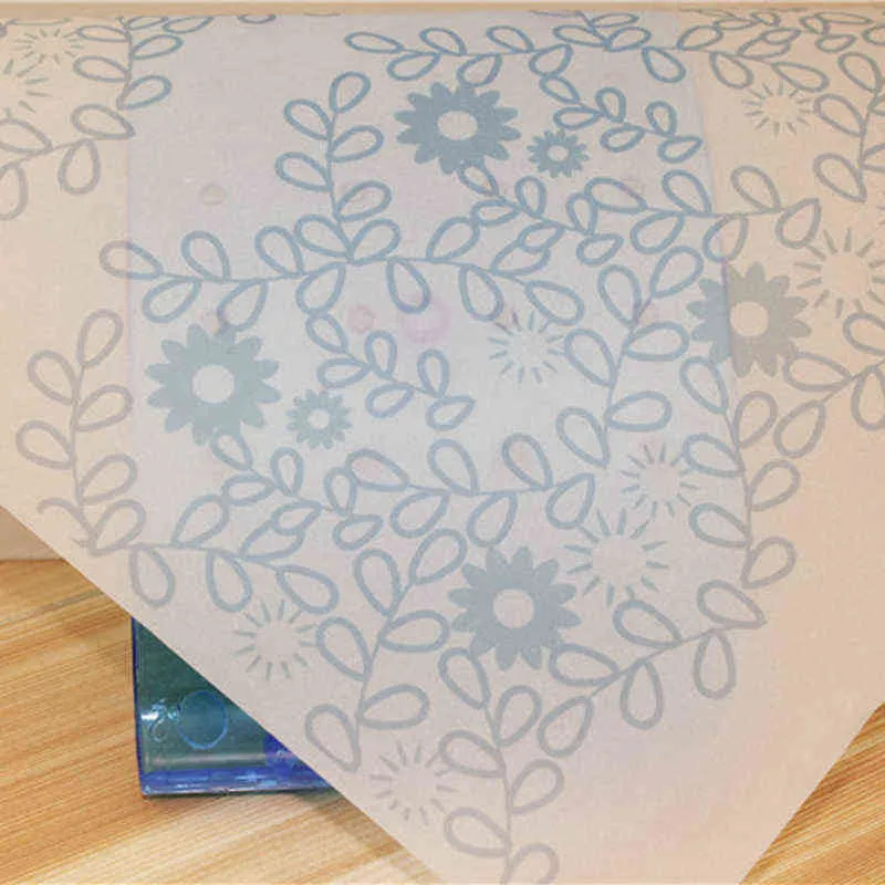 100 pçs / lote papel de embrulho de sabão artesanal papel de cera translúcido papel de tecido personalizado h1231281y