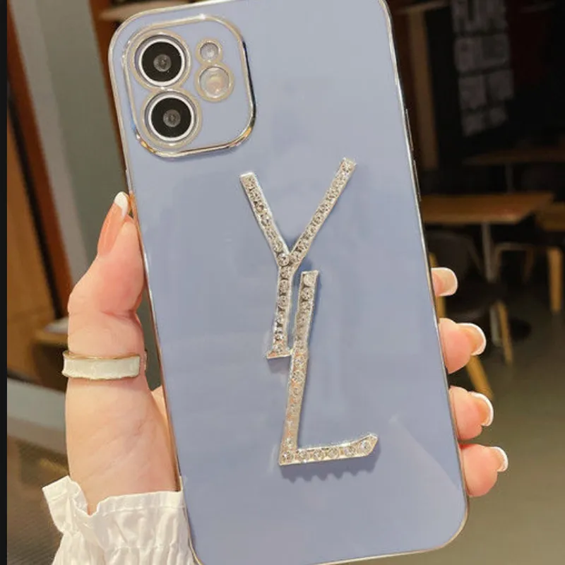 Designers Crystal Diamonds Phone Cases For IPhone 11 12 13 Pro Promax 12 Mini Xr X/xs Fashion Y Case 9 Type D2201133Z