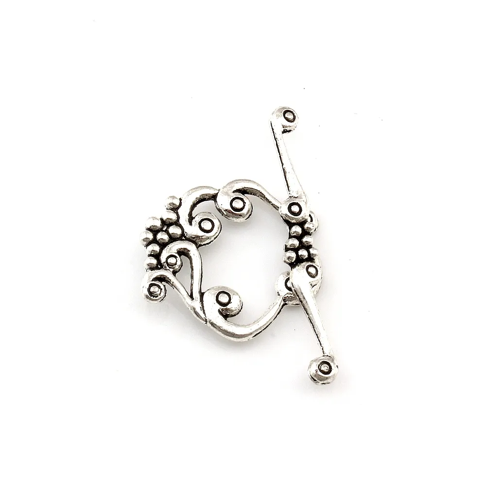 argento antico in lega di zinco OT chiusure a levetta bracciali fai da te collana creazione di gioielli forniture accessori F-693042