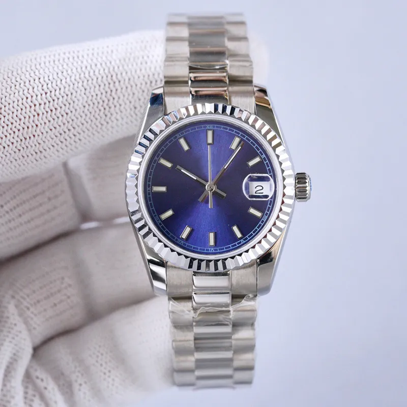 Senhoras relógio 31mm relógios mecânicos automáticos para mulheres relógio de pulso namorada presente aço inoxidável moda calendário designer wris271t