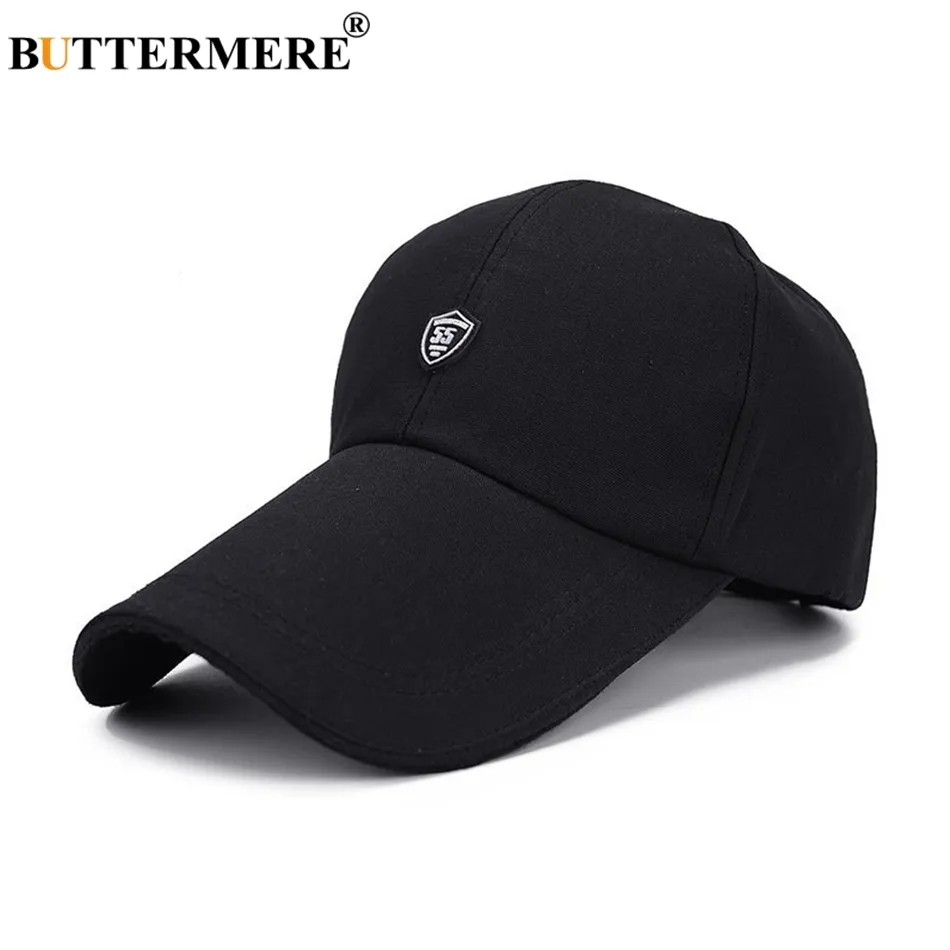 BUTTERMERE Berretti da baseball rossi Berretto da sole da golf Cappello da uomo a tesa lunga regolabile Snapback All'aperto Cappelli da papà in tela casual da donna J1225