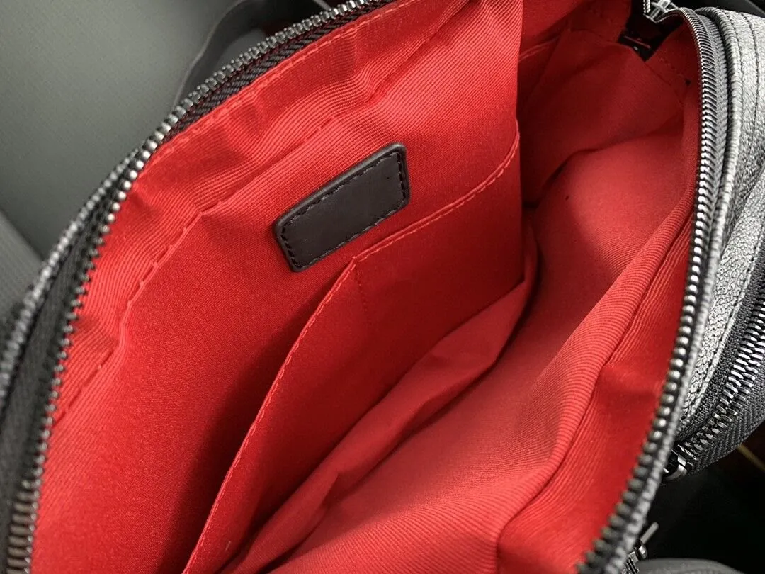本革のポストマンバッグダミエグラファイトキャンバス旅行バッグファッションユニセックスショルダーバッグクラシックジッパーメッセンジャーバッグS182G