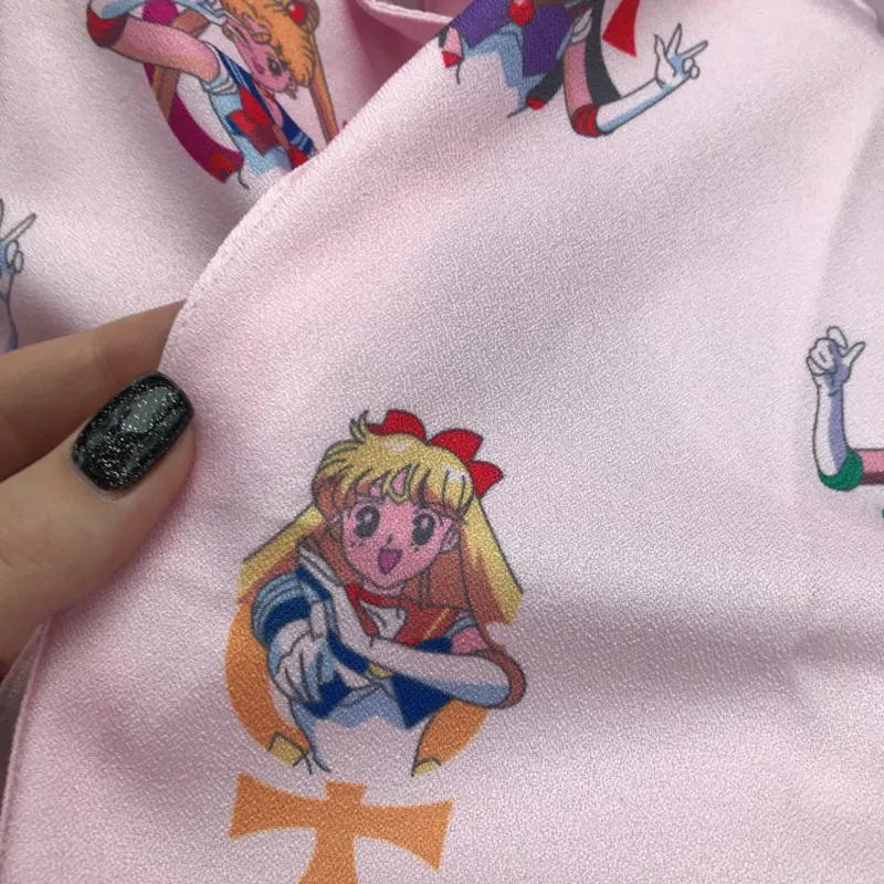 Gagarich Sailor Moon Pembe Kısa Kollu Gömlek Harajuku T Gömlek Kadın Giysileri 2020 Cosplay Üst Sevimli Kawaii Kelebek T Gömlek LJ200814