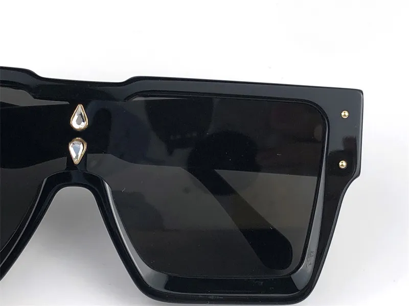 catwalk style fashion sunglasses Z2188 square thick plate frame lens with crystal decoration avant-garde design outdoor uv400 prot252y