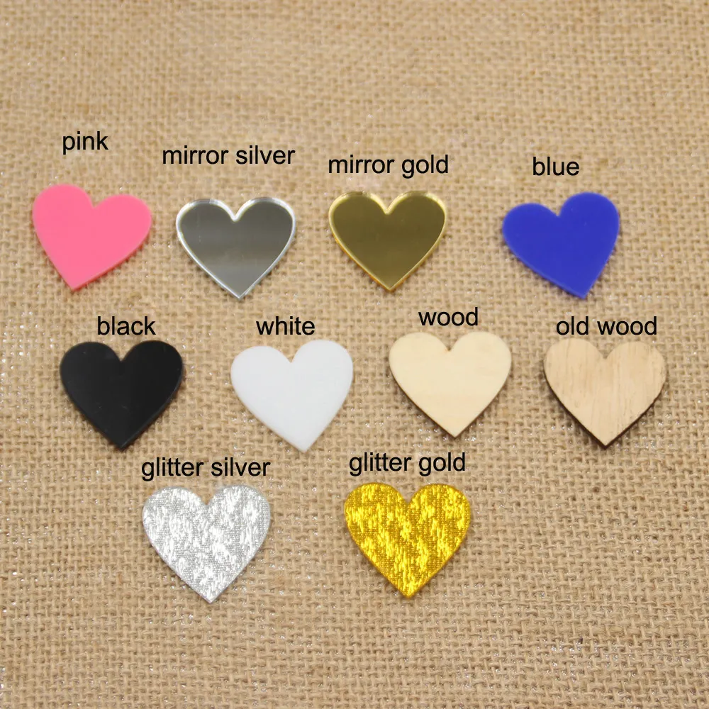 Personalized table heart with color Wood Napkin Ring,Custom Wedding napkin rings Acrylic Cut Napkin Ring with Heart Initials (5)