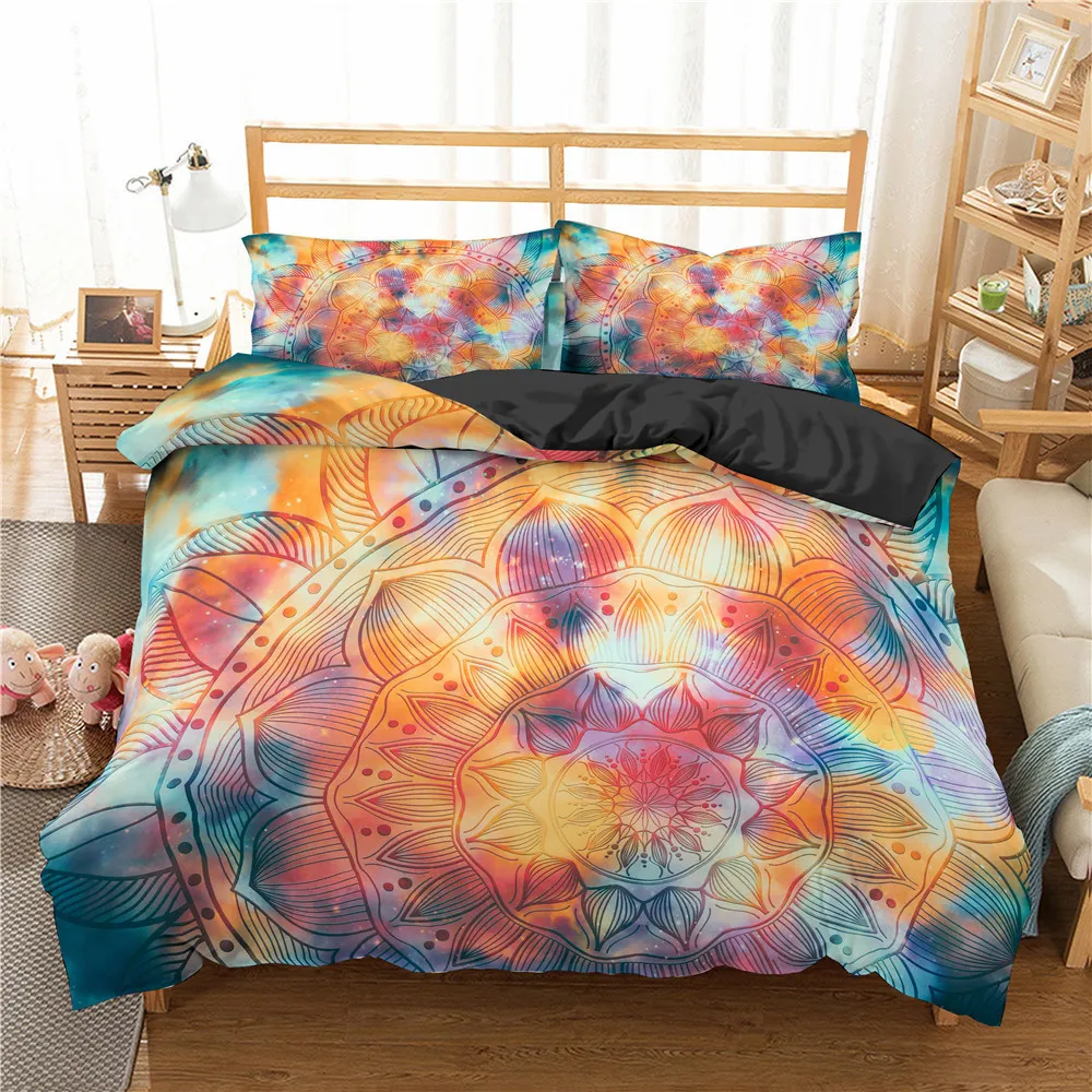 Homesky Luxury Mandala Conjuntos de ropa de cama Paisley Pattern India Funda nórdica Twin Full Queen King Funda de edredón Funda de almohada Ropa de cama 201021