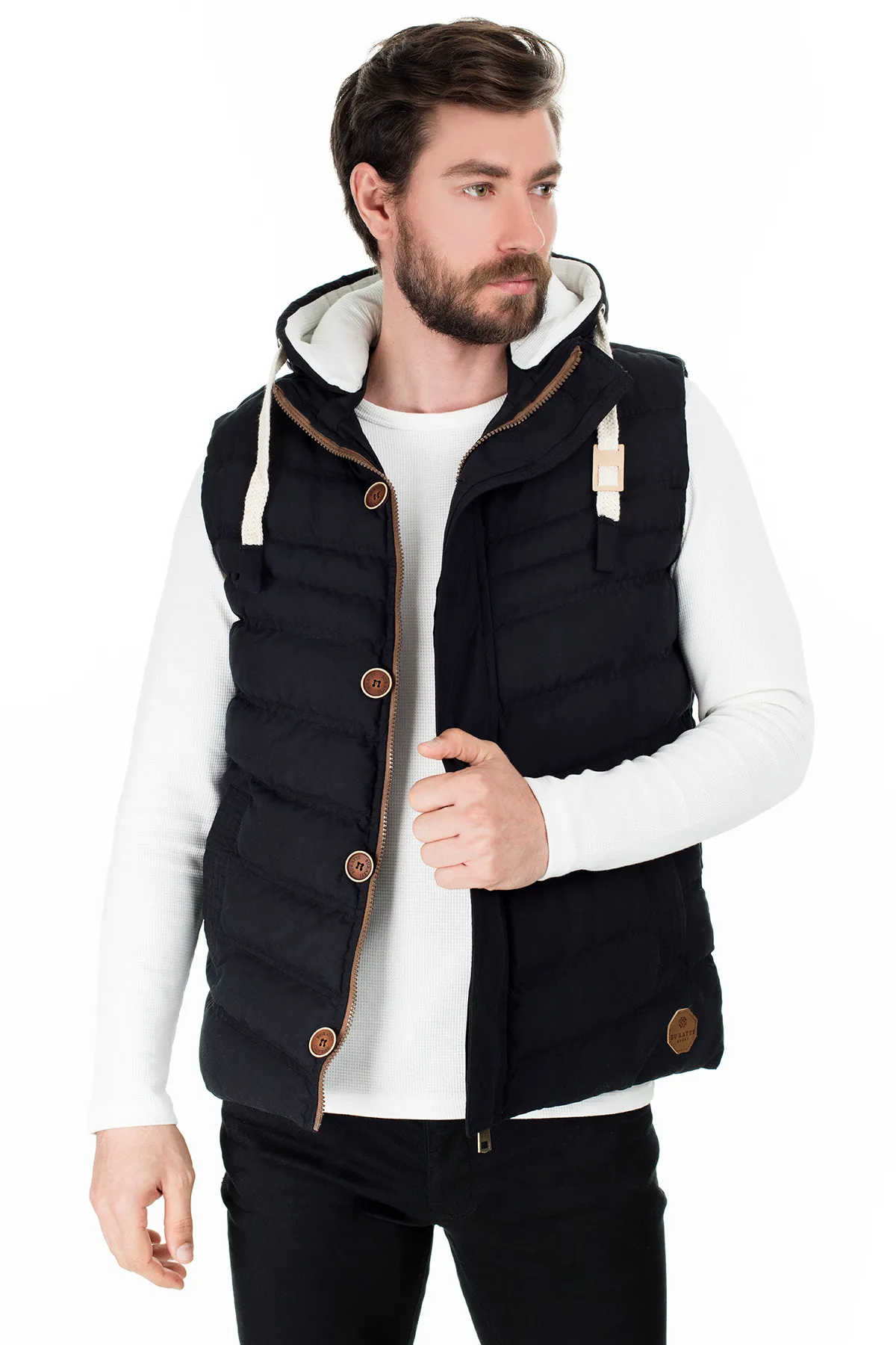 Buratti Hooded Slim Fit Gilet UOMO GILET 556 B5618 201127