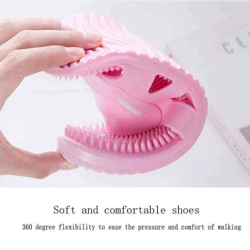 New foot magnetic massage slippers men and women pedicure acupuncture slippers home non-slip bath slippers W220218