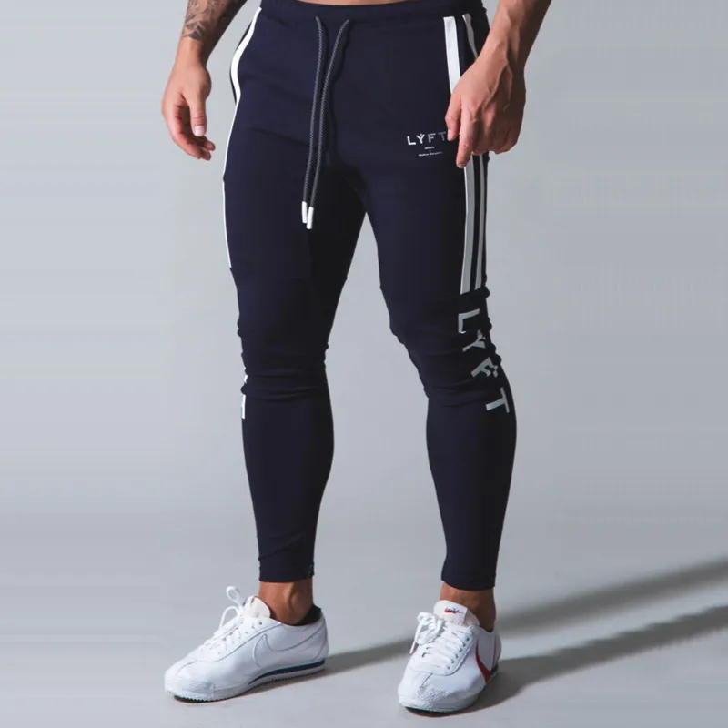 Nowe spodnie joggingowe mężczyźni spodnie spodnie spodnie do biegania spodnie męskie biegacze bawełniane trackants Slim Fit Spodnie Bodybuilding Spodnie 20CK10 201006