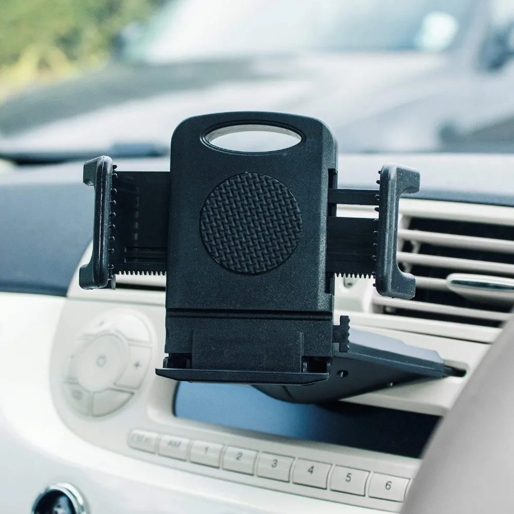 Xmxczkj Universal Car Phone Phone Holder CD Slot Stand Zamontować obsługę mobilnych Uchwyt smartfonów komórkowych w samochodzie dla iPhone'a x 8 7s C19623856