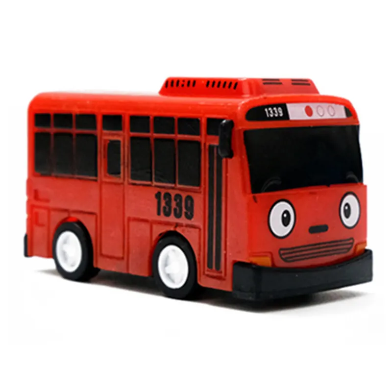 Neue 4 teile/satz Kleine Auto Koreanische Cartoon TAYO Der Kleine Bus Araba Oyuncak Auto Modell Zurückziehen Spielzeug Auto Kinder geburtstag Geschenk LJ200930